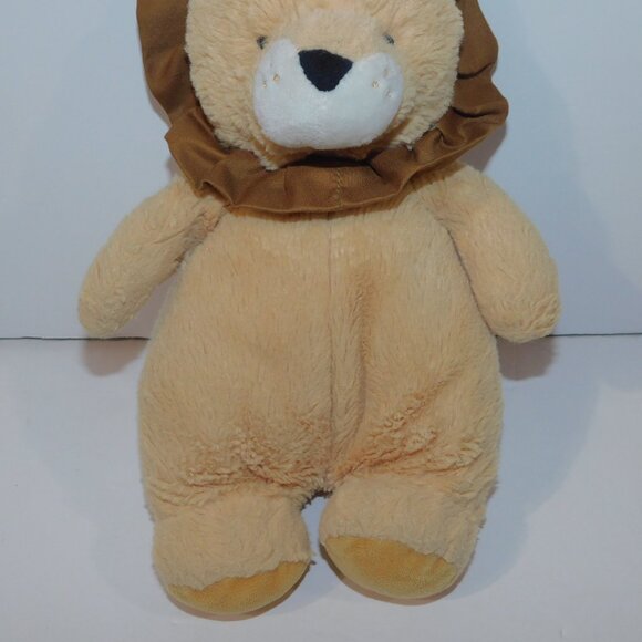 2022 Carters Tan Brown Ruffle 11" Plush Stuffed Lion Baby Infant Lovey - Picture 3 of 5